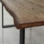 Nielsen Oak Unfinished Solid Wood Top Metal Base Dining Table-1091282854-1091282850