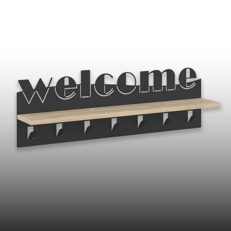 Wall Mount Welcome Coat Rack