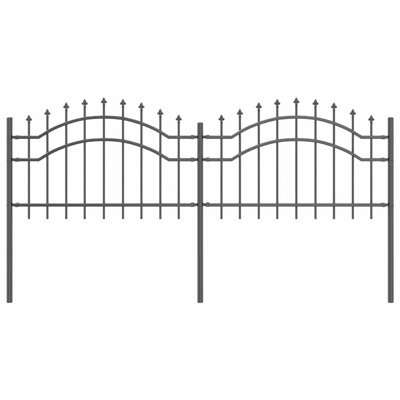 Vidaxl Garden Fence Powder-Coated Steel