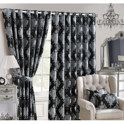 Mari Cotton Blend Room Darkening Curtain