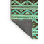 Tapis bleu / brun tissé à la machine Delsol Ikat-494451736