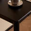 Bureau en bois massif noir minimaliste moderne