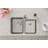 Lustertone 31.25" L x 20.5" W Double Basin Undermount Kitchen Sink Kit with Perfect Drain