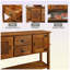 Console en bois massif 48 po Eucptus-2102669394