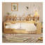 Lit de jour en bois avec tablettes de rangement, lit multifonctionnel avec deux tiroirs de rangement et bureau d'étude, -1720965648