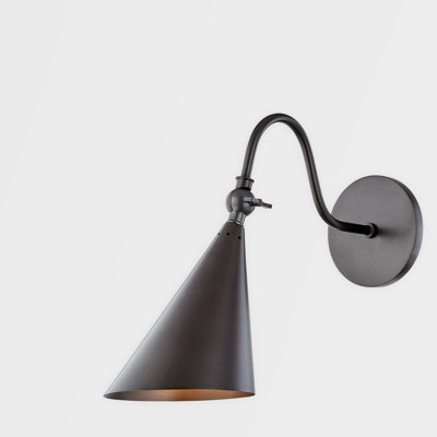 Cogan 1-Light Dimmable Armed Sconce