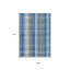 Tapis extérieur lavable à carreaux bleu ciel et beige 5 pi x 8 pi