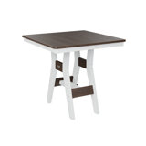 Berlin Gardens Harbor Regular Top With White Base Square Bar Table