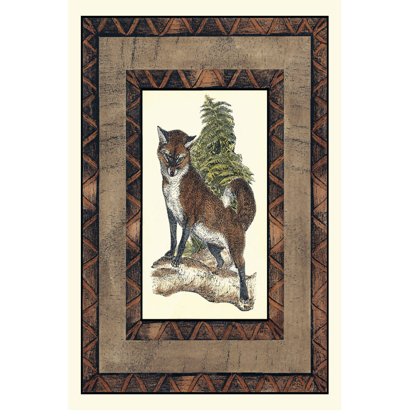 Rustic Fox - Wrapped Canvas Art Prints, 91cm H x 61cm W
