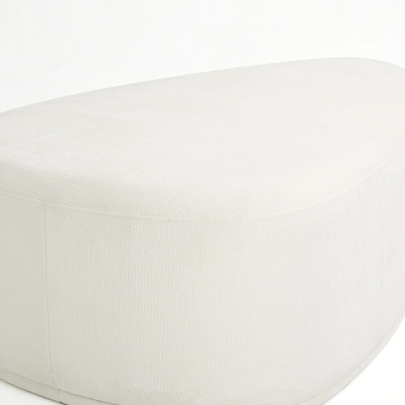 Repose-pieds triangulaire beige Caras, Beige