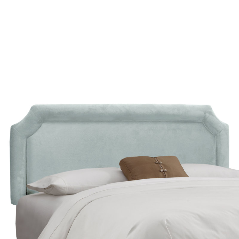 Tête de lit tapissier Pocola, Très grand, Velours champagne rose de luxe