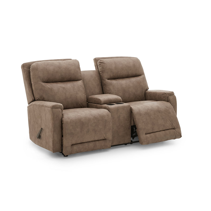 Dziyah 60'' Upholstered Reclining Loveseat, Havanna