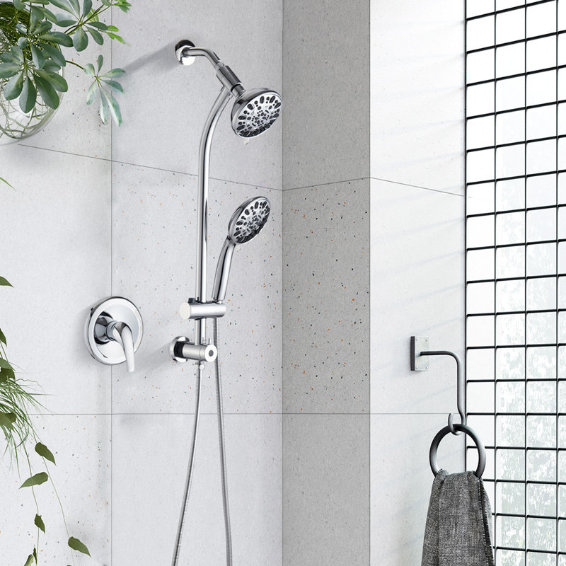 Complete Shower System with Rough in-Valve, Chrome