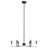 6 - Light 26"W Candle Style Classic/traditional Black Dimmable Chandelier for Kitchen Isanland.-237649993