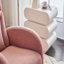Chaise berçante en tissu avec repose-pieds réglable-420830078