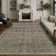 Luthien Elegant Vintage Floral Area Rug in Grey/Brown
