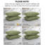 Ensemble de 2 taies décoratives matelassées à motif carré en microfibre à bords carrés passepoilés Southano Fine Vilens, ensemble de 2, 22 po x 22 po, vert sauge-399142822-399142846
