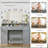 Areena Vanity Set with Stool and Mirror Christmas Gifts-1276028597