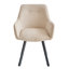 Linen Blend Upholstered Armchair-676442112-676442113-676442121