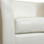 Comfortable Ivory Pu Accent Chair, Modern Design For Living Room