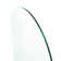 Venus 34 in. x 66.75 in. Frameless Arched Single Fixed Bath Panel