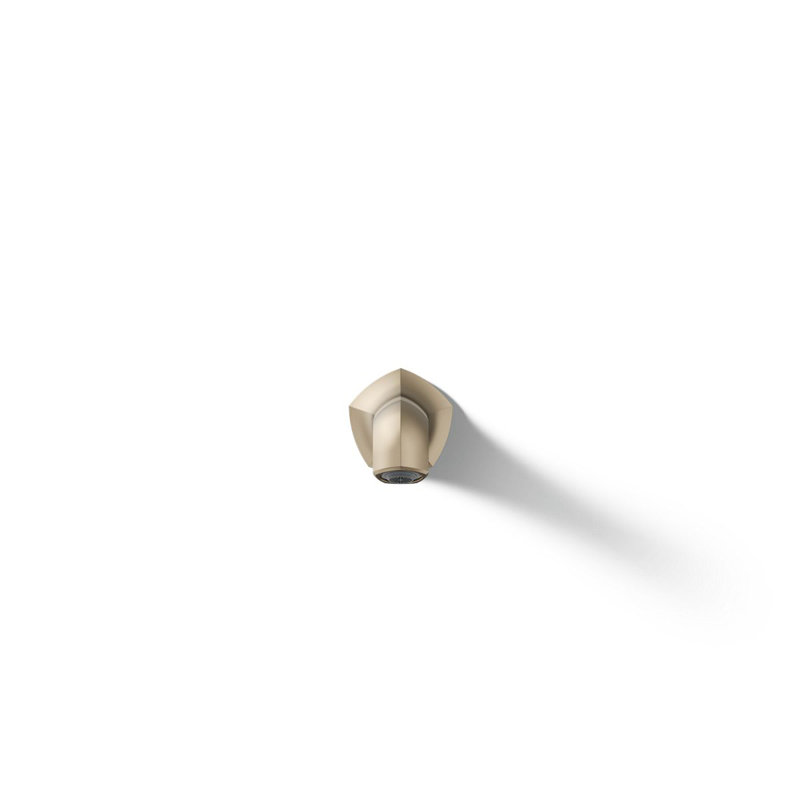 Wall-Mount 12 In. Bath Spout With Straight Design, Vibrant Brushed Bronze