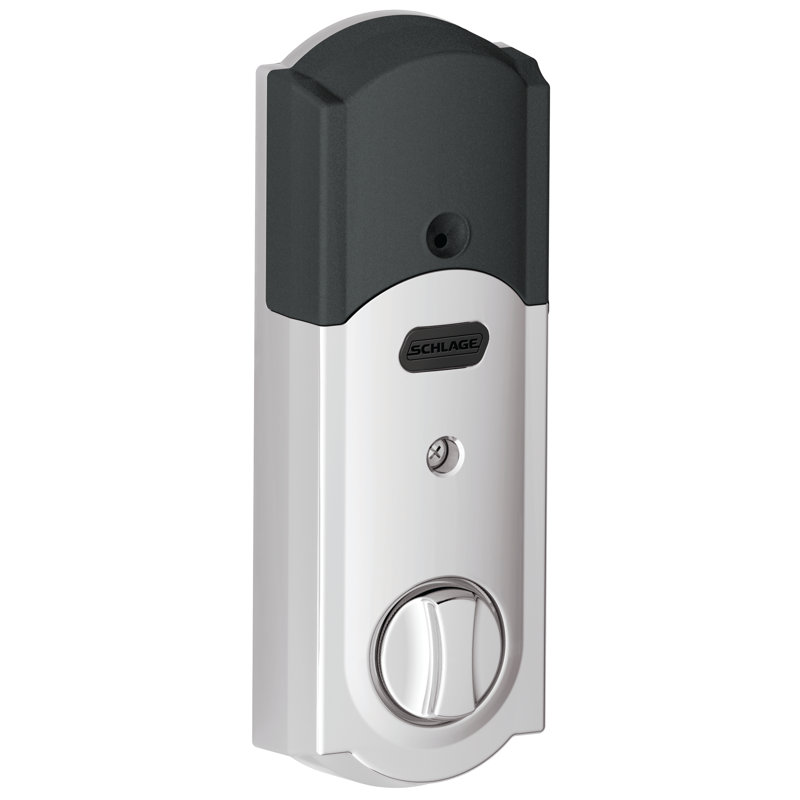 Single Cylinder Keyless Electronic Deadbolt, Bright Chrome
