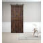 Porte de grange pliante en bois massif de style K avec trousse de quincaillerie - assemblage requis-101127224-109360457