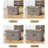 Storage Box With Lid, Large Storage Box, Pu Leather Handle, Foldable Linen Fabric Storage Box, Used For Home Closet Organizer, Set Of 3-254041112