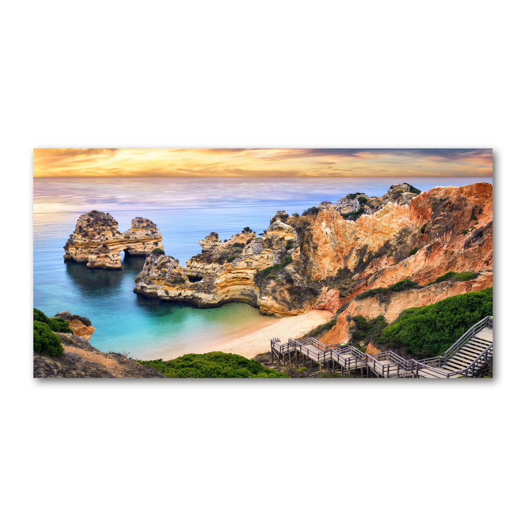 Leinwanddruck - Wandkunst - Drucke auf Leinwand - 140X70 Bild Bildthema: Lagos Portugal