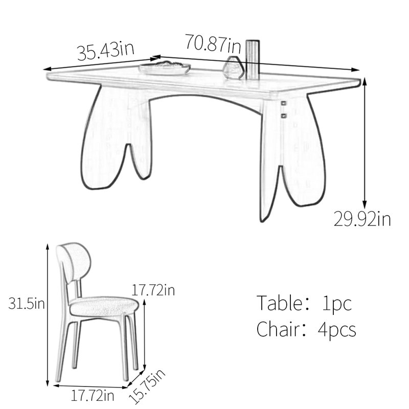 Tifany, 29.92"H x 70.87"L x 35.43"W