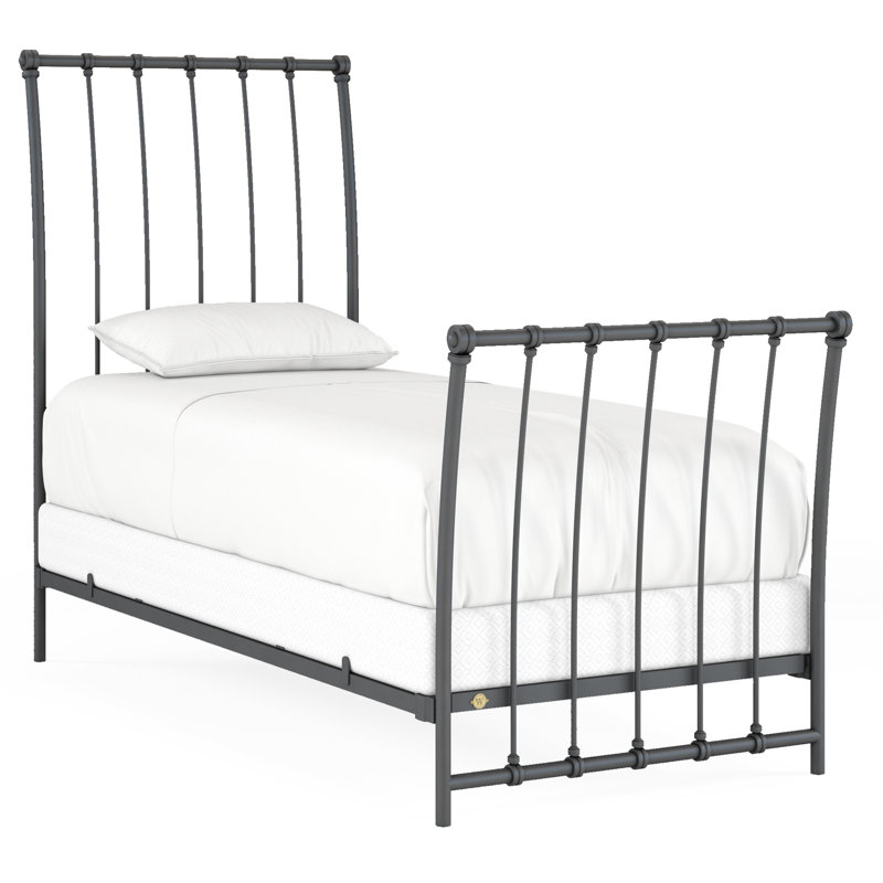 142 lit Altro | Traîneau complet, Lit simple, Noir baroque