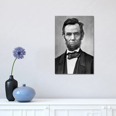 Abraham Lincoln Portrait by Unknown Artist - Wrapped Canvas Print