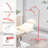 Half Moon Light Lash Lamp, Shadowless LED Floor Lamp With Adjustable Height And Phone Holder, Dimmable Lighting (Pink)-678100976
