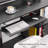 Modern Home Office Computer Writing Study Desk with Storage Shelves and Keyboard Tray-311122089