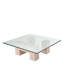 Coffee Table Ikal Travertine - Glass