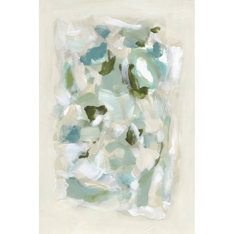 Tinted Abstract V by Christina Long - Painting, 76 cm H x 51 cm W, Black Floater Framed