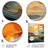 Orange Bold Waterfall Sunrise III - Waves Metal Wall Art-1370038965