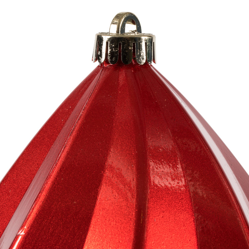 Ornement de Noël UV, 4" H x 4" W, Rouge