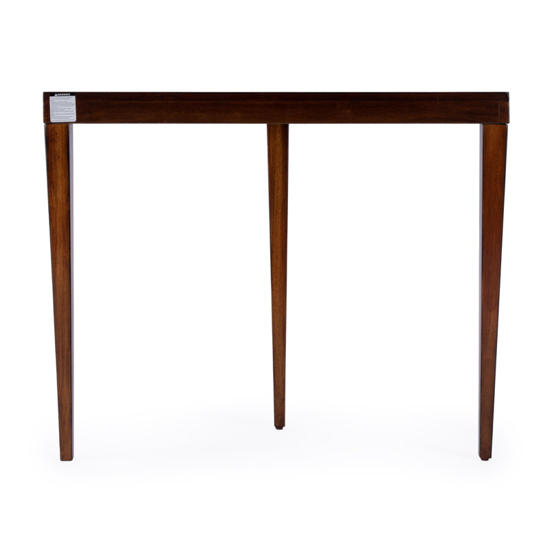 Ingrid Light Burl Console Table, Antique Cherry