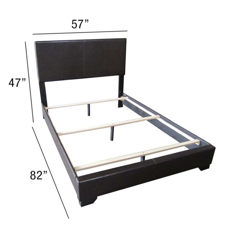 Antima Upholstered Bed, Black, Full / Double