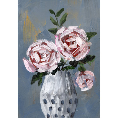 Flower Vase - Wrapped Canvas Painting