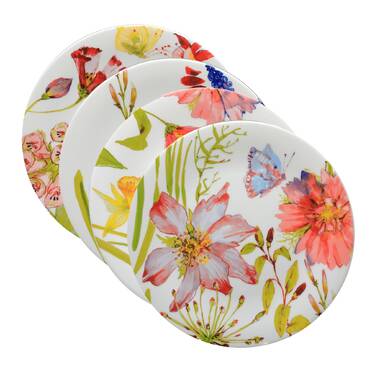 8.5 4pk Earthenware Sweet As A Bee Salad Plates - Certified International