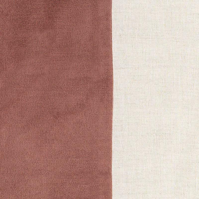 Housse de coussin Kat, Bleu marine / taupe, 20 po x 20 po, Housse de coussin seulement - sans coussin