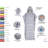 Personalized Hand-Woven Turkish Cotton Hooded Beach Poncho for Adults with Custom Embroidery or Print-383058646