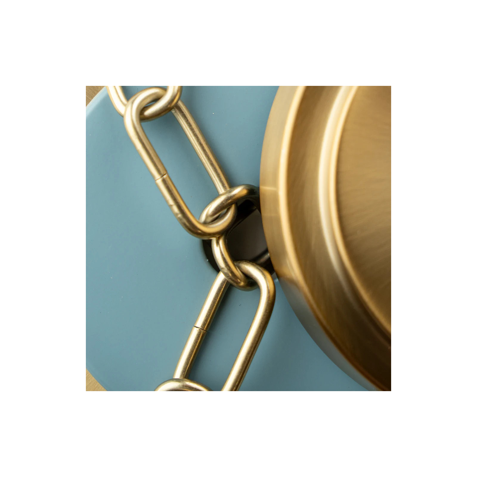 Kinston 3 - Light Cone Pendant, Gold, Blue
