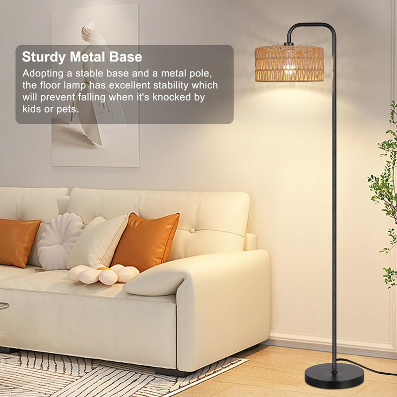 Anareli 68'' Brushed Arched Floor Lamp