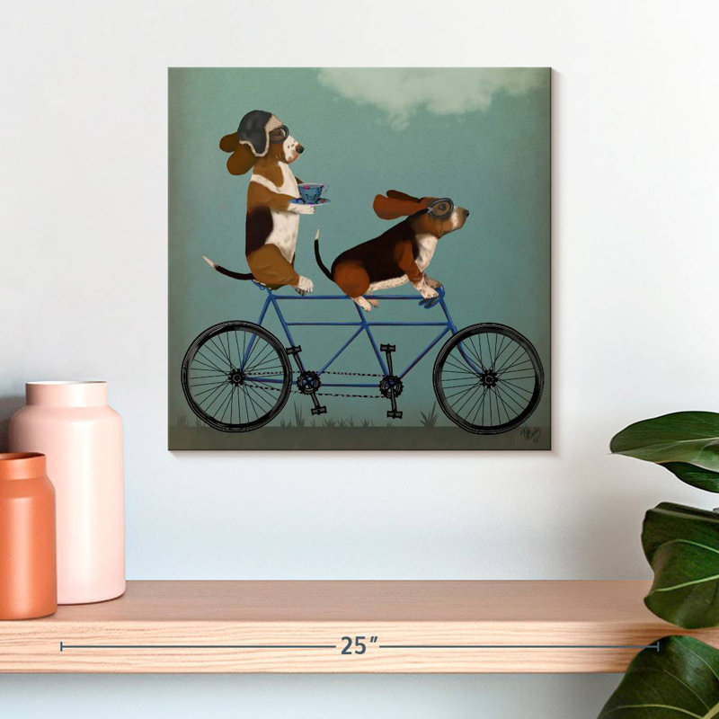 Tandem Bramet Basset Hound, H 16 po x l 16 po