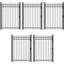 Barrière de clôture robuste 6 pi H x 4 pi l, barrière de jardin en métal-101827159
