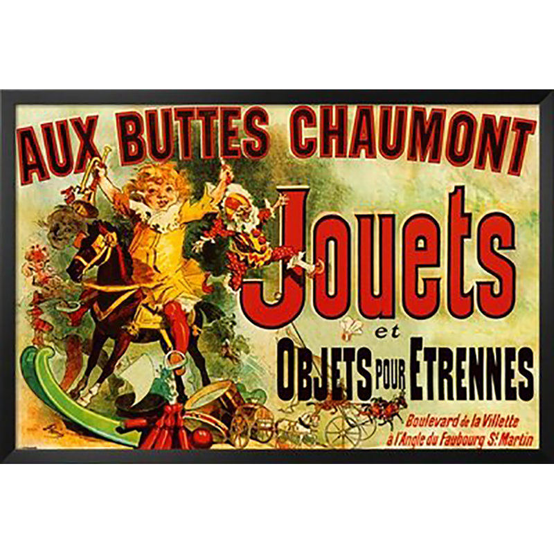 «Jouets as Seen on Friends», affiche vintage encadrée